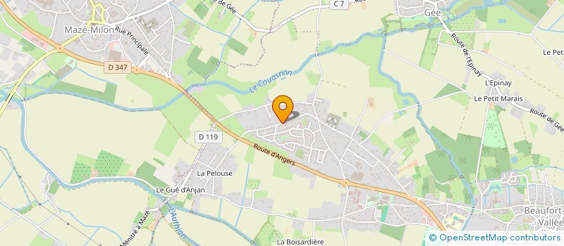 localisation de l'entreprise HDN IMMO  BEAUFORT-EN-ANJOU