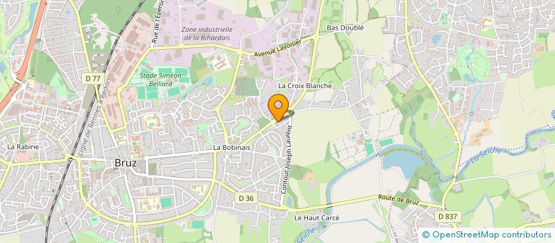 localisation de l'entreprise HDP à BRUZ