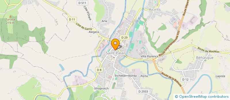 localisation de l'entreprise HDP 64  SAINT-PALAIS