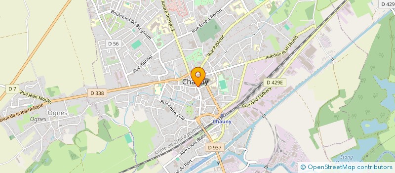 localisation de l'entreprise HDP CONCEPT à CHAUNY