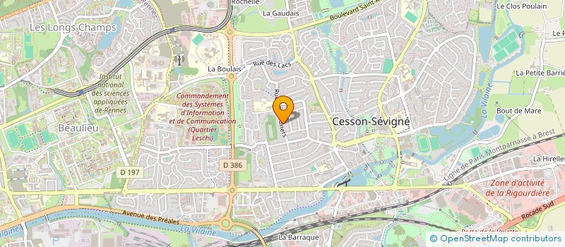 localisation de l'entreprise HDP HOLDING  CESSON-SEVIGNE