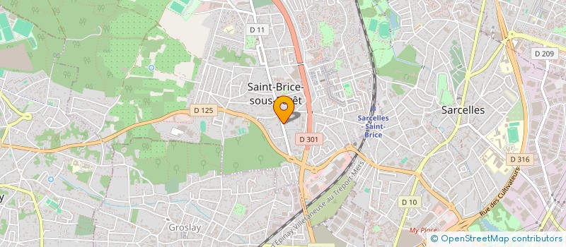 localisation de l'entreprise HDPN  SAINT-BRICE-SOUS-FORET