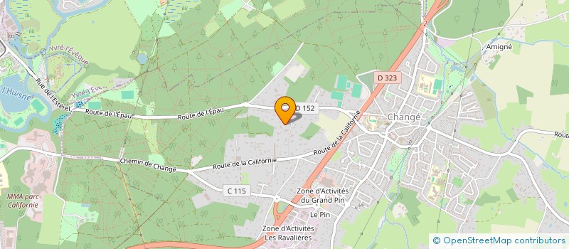 localisation de l'entreprise HDRG à CHANGE
