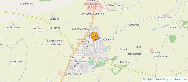 localisation de l'entreprise HDSF  MARTIGNE-SUR-MAYENNE