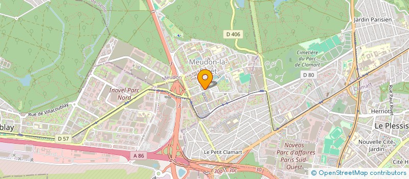 localisation de l'entreprise HDST  MEUDON