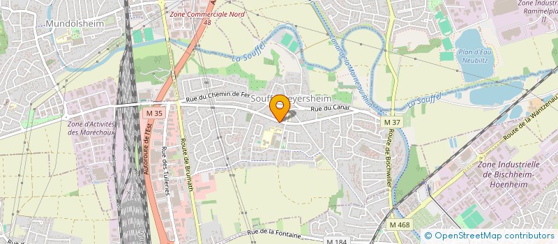 localisation de l'entreprise HDT  SOUFFELWEYERSHEIM