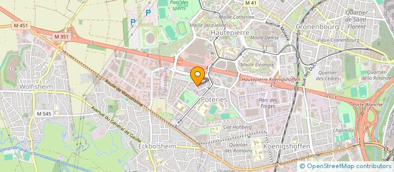 localisation de l'entreprise HDT EXPRESS  STRASBOURG