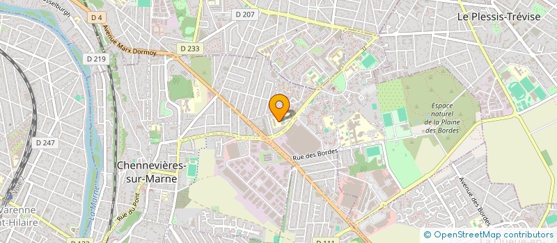 localisation de l'entreprise HDTL à CHENNEVIERES-SUR-MARNE