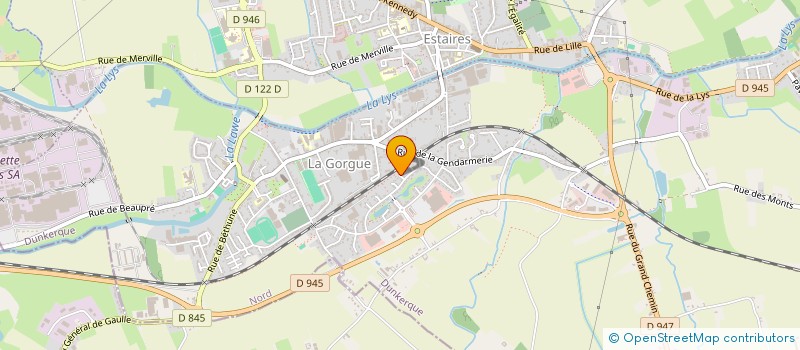 localisation de l'entreprise HDTS à LA GORGUE