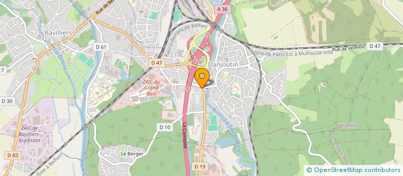 localisation de l'entreprise HDTV à DANJOUTIN
