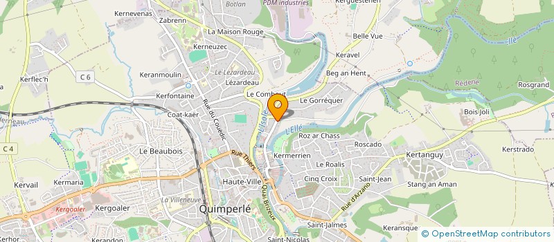 localisation de l'entreprise HDU INVEST  QUIMPERLE