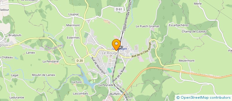 localisation de l'entreprise HDV à LE ROUGET-PERS