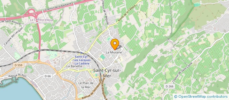 localisation de l'entreprise HDVAR à SAINT-CYR-SUR-MER