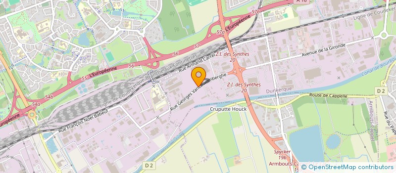 localisation de l'entreprise HDY à DUNKERQUE