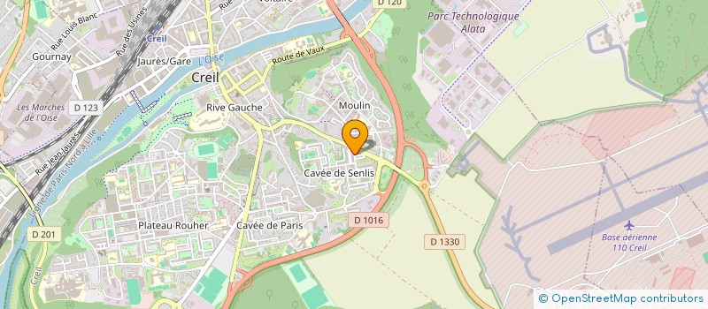 localisation de l'entreprise HDZ AUTO  CREIL