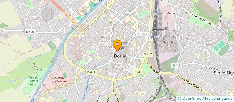 localisation de l'entreprise HE BTP à DOUAI