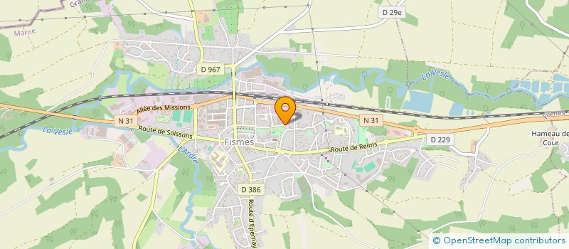 localisation de l'entreprise HE COUVERTURE ISOLATION  FISMES