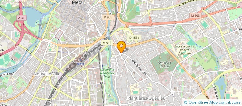 localisation de l'entreprise HE METZ à METZ