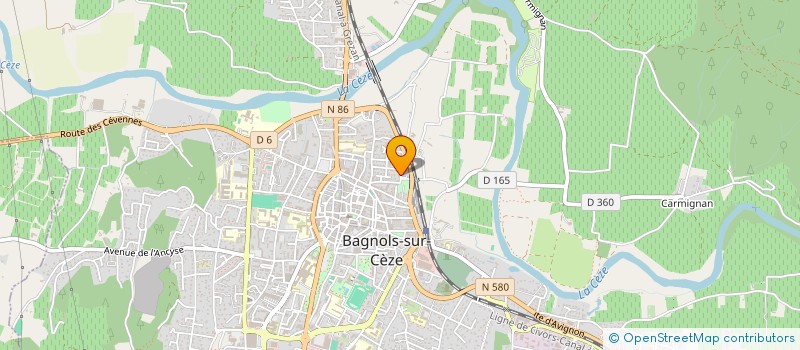 localisation de l'entreprise HE, POURQUOI PAS  BAGNOLS-SUR-CEZE