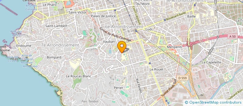 localisation de l'entreprise HE SUD INVEST à MARSEILLE