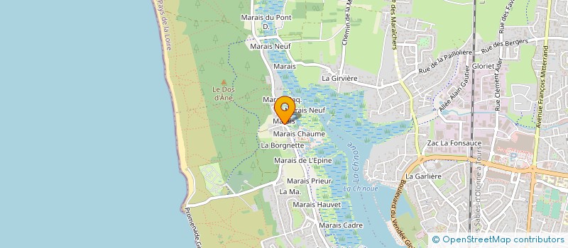 localisation de l'entreprise HE ! VIE DANSE  LES SABLES D'OLONNE