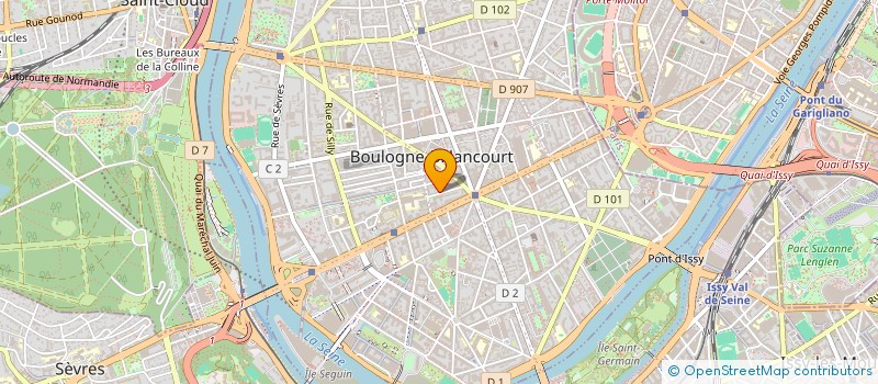 localisation de l'entreprise HE2  BOULOGNE-BILLANCOURT