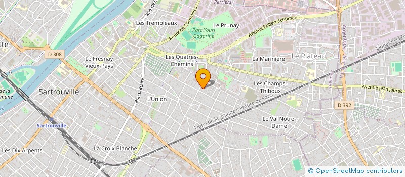 localisation de l'entreprise HE2 à SARTROUVILLE