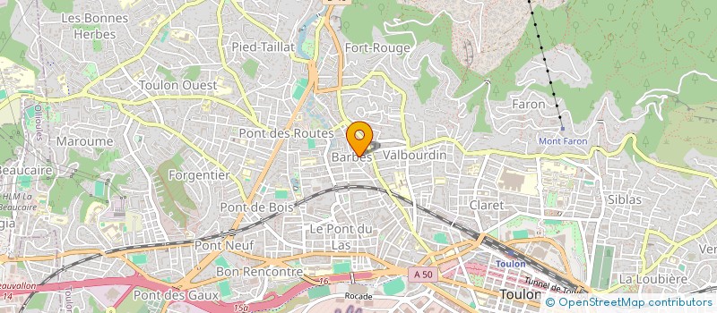 localisation de l'entreprise HEA AZUR  TOULON