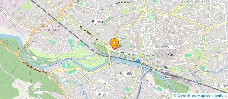 localisation de l'entreprise HEAD GESTION à PAU