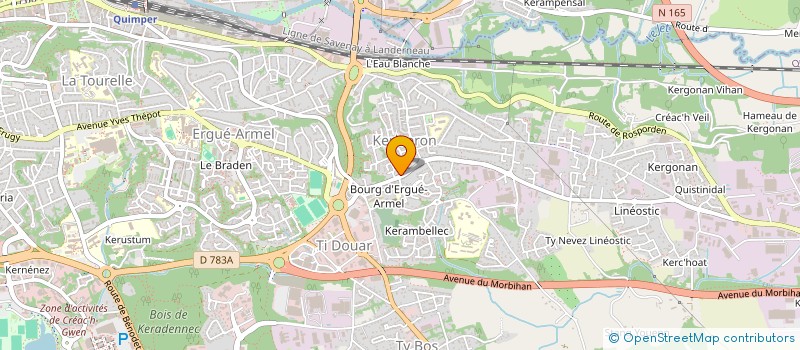 localisation de l'entreprise HEAD SHOP  QUIMPER