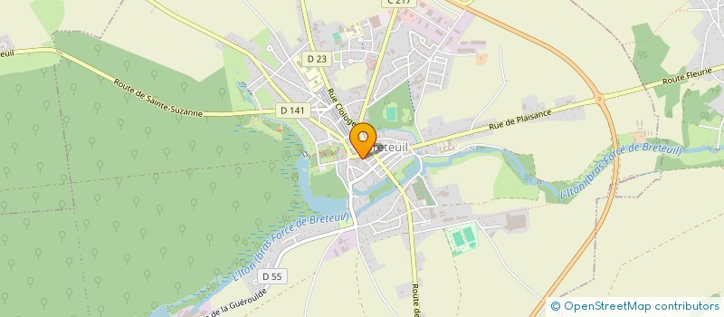 localisation de l'entreprise HEAD SPA BRETEUIL  BRETEUIL