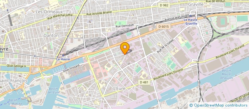 localisation de l'entreprise HEAD TRANSIT à LE HAVRE