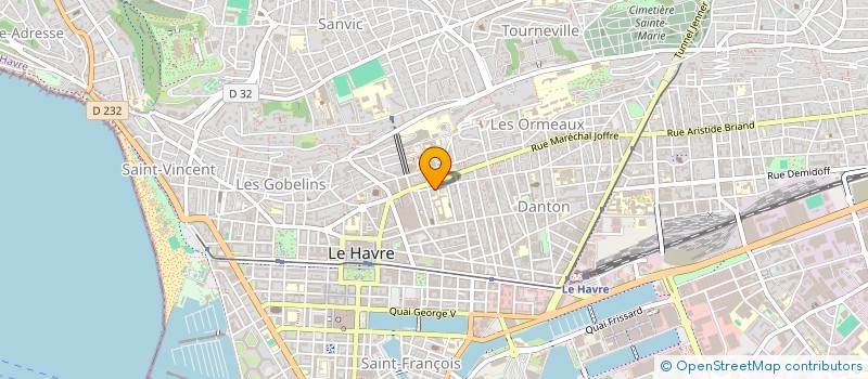 localisation de l'entreprise HEADFIRST à LE HAVRE