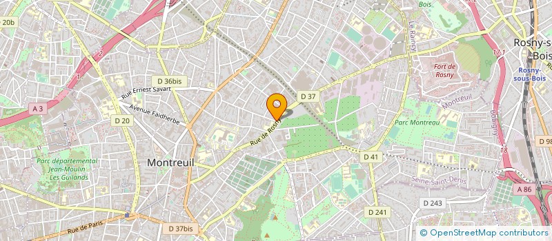 localisation de l'entreprise HEADQUARTER  MONTREUIL