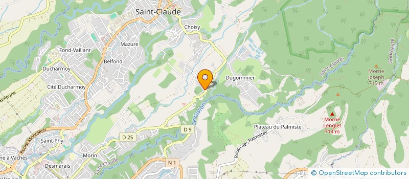 localisation de l'entreprise HEALTH & CURLS à SAINT-CLAUDE
