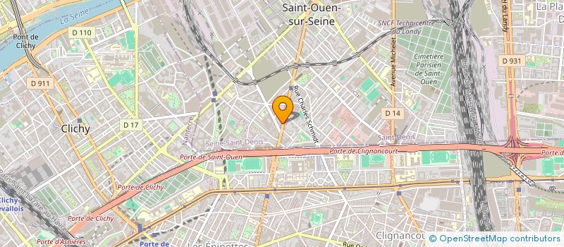localisation de l'entreprise HEALTH EF CONSULTING à SAINT-OUEN-SUR-SEINE