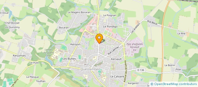 localisation de l'entreprise HEALTH'N FUN à QUESTEMBERT