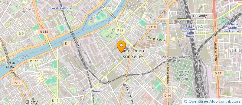 localisation de l'entreprise HEALTH ONE à SAINT-OUEN-SUR-SEINE