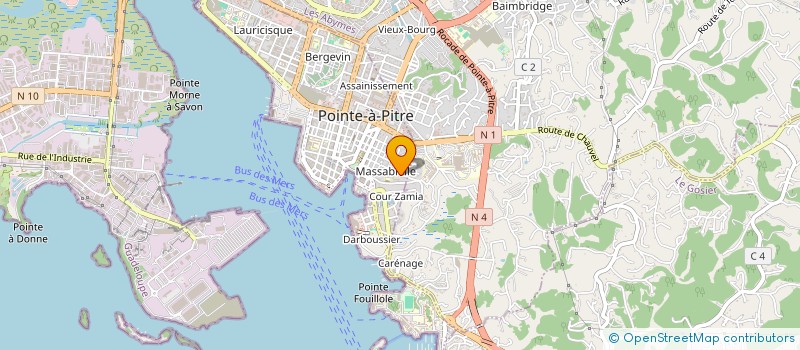 localisation de l'entreprise HEALTH PLUG à POINTE-A-PITRE