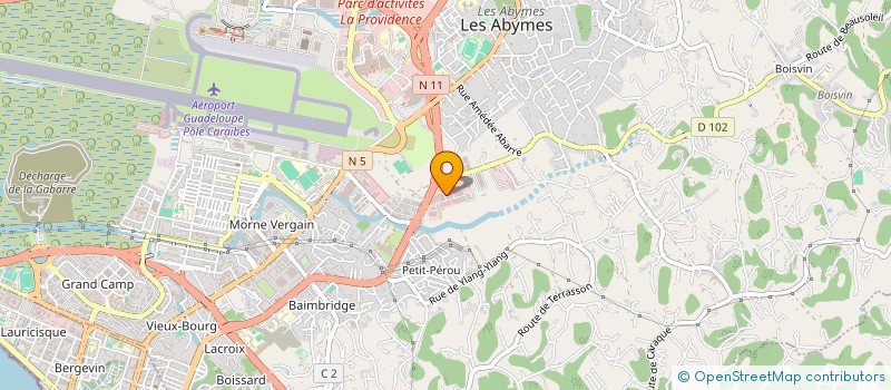 localisation de l'entreprise HEALTHCARE FACTORY à LES ABYMES