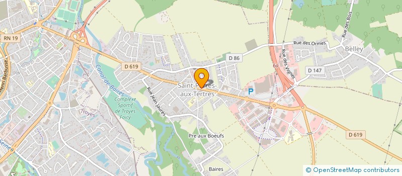 localisation de l'entreprise HEALTHSTEF à SAINT-PARRES-AUX-TERTRES