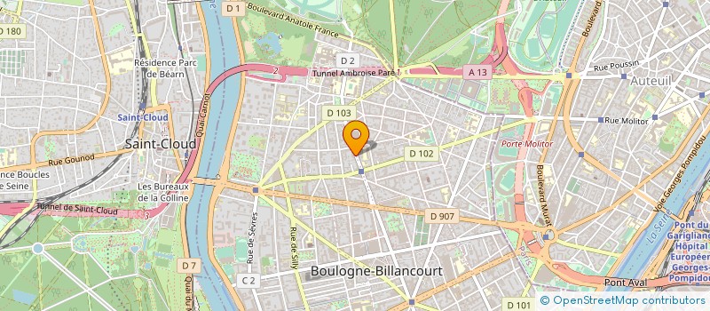 localisation de l'entreprise HEALTHXPERTISE  BOULOGNE-BILLANCOURT