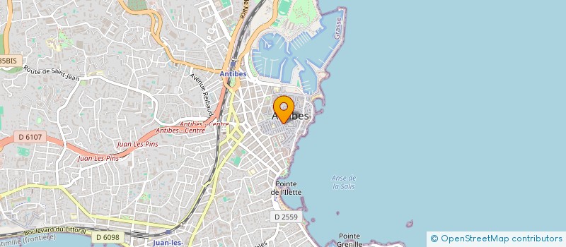 localisation de l'entreprise HEALTHY LOUNGE à ANTIBES