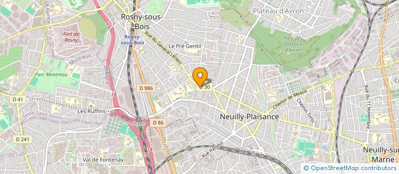 localisation de l'entreprise HEALTHY ZEN à ROSNY-SOUS-BOIS