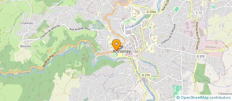 localisation de l'entreprise HEANG TEP à ANNONAY
