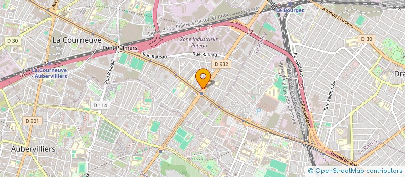 localisation de l'entreprise HEAP à LA COURNEUVE