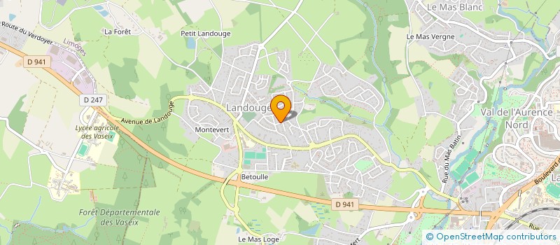 localisation de l'entreprise HEARING LANGUAGE à LIMOGES
