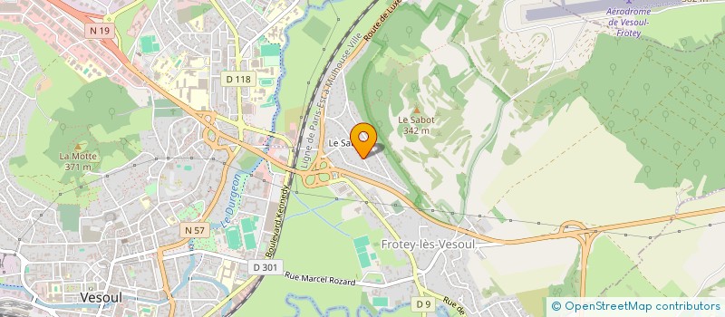 localisation de l'entreprise HEATEK  FROTEY-LES-VESOUL