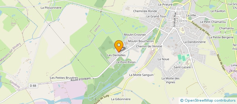 localisation de l'entreprise HEAU à LORRIS