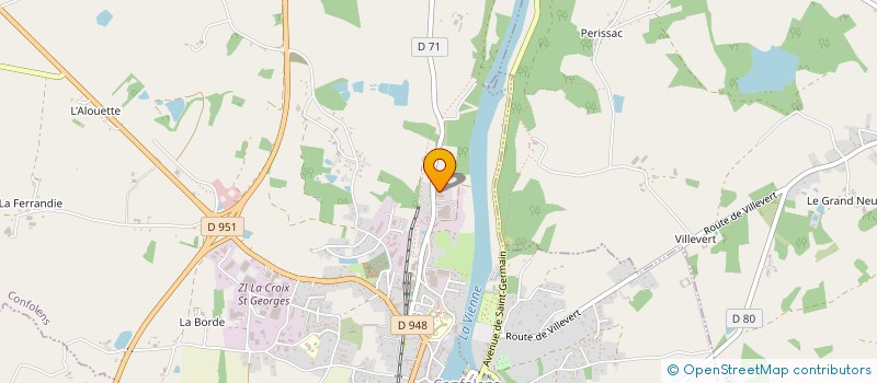 localisation de l'entreprise HEBA  CONFOLENS